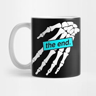 The End - Spooky Skeleton Vaporwave Meme Mug